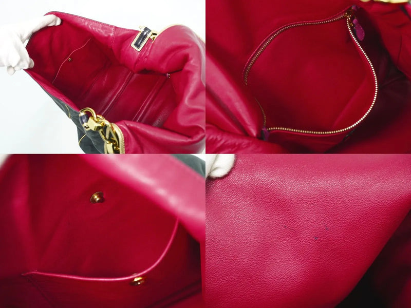 Loewe Anagram Suede Black Bag