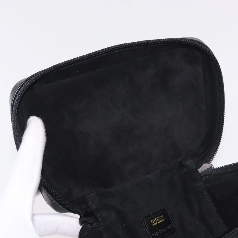 Gucci Horsebit Vanity Leather Black Accessory