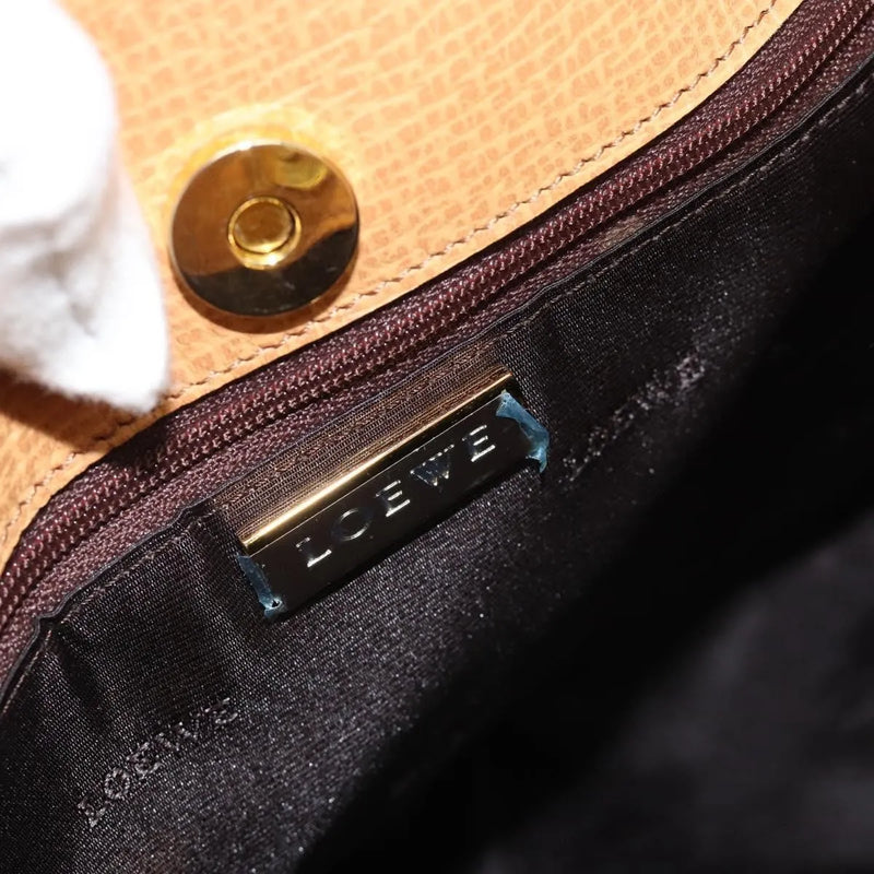 Loewe Vintage Canvas Beige Leather Bag