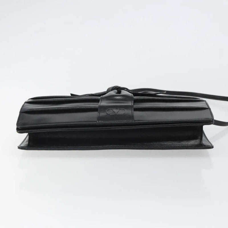 Valentino Garavani Bow Leather Black Bag