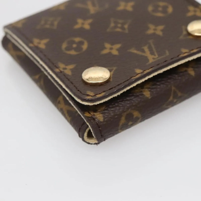 Louis Vuitton Case Jewelry Box Canvas Brown Accessory