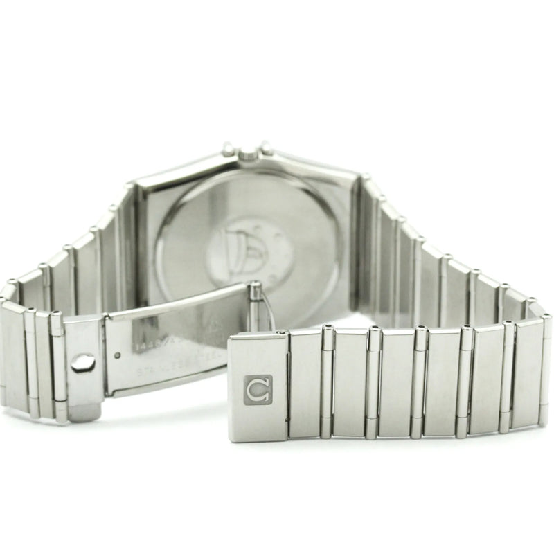 Omega Constellation Day Date Quartz Stainless Steel Watch