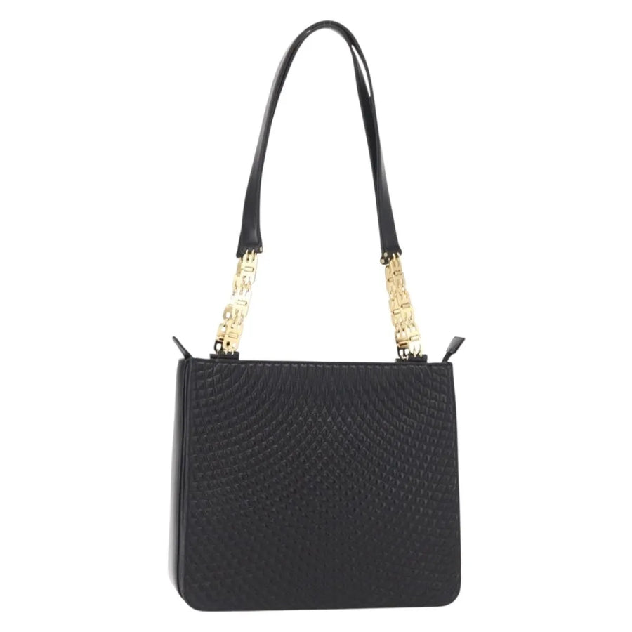 Bally Vintage Quilted Leather Black Bag