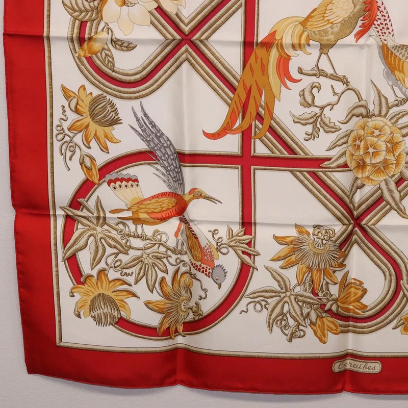 Hermes Carré 90 Silk Multicolor Red Accessory