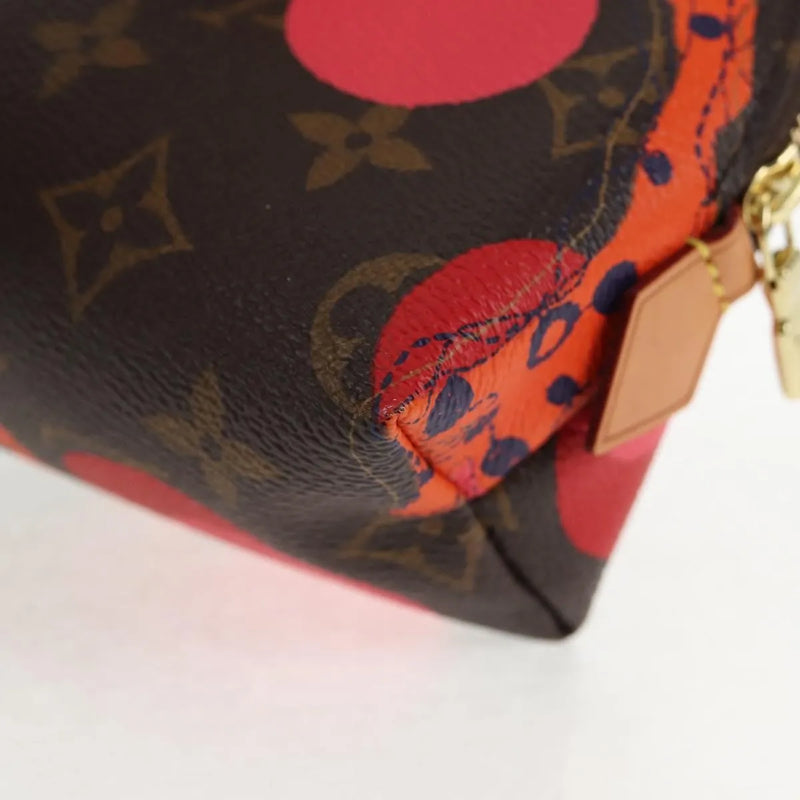 Louis Vuitton Cosmetic Limited Edition Monogram Jungle Dots Brown Canvas Bag
