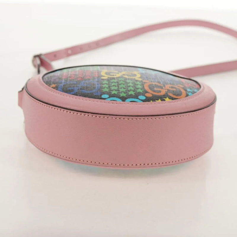 Gucci Round Psychedelic Print Gg Coated Canvas Multicolour Bag