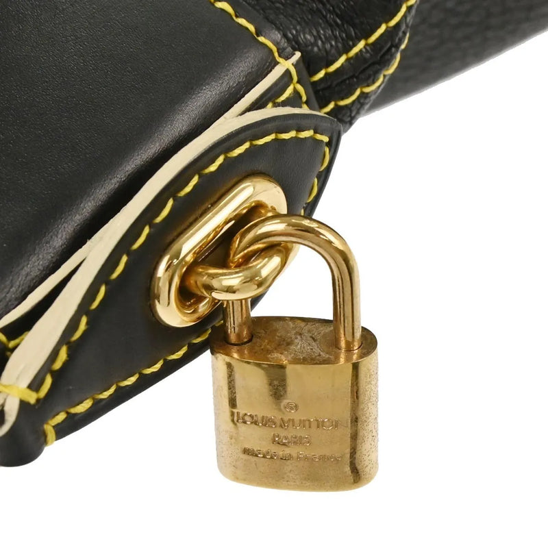 Louis Vuitton Suhali Lockit Leather Black Bag