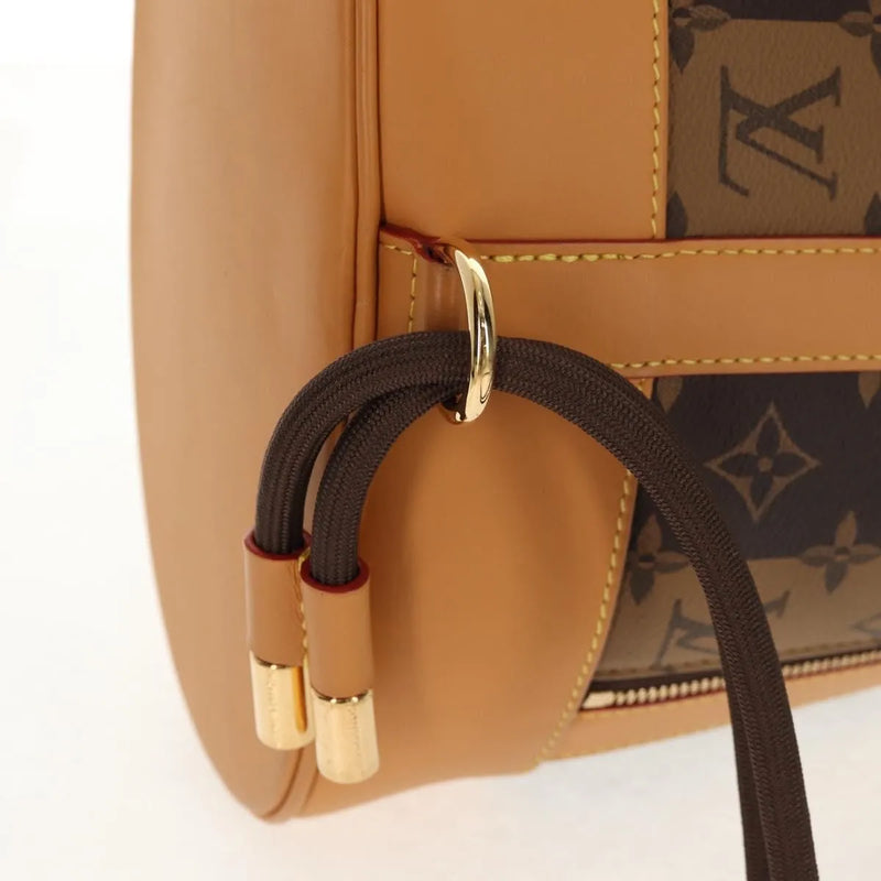 Louis Vuitton Nigo Randonnee Limited Edition Stripes Monogram Canvas Brown Bag