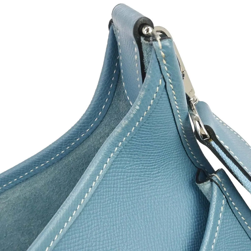 Hermes Evelyne Bag Gen Ii Epsom Blue Leather
