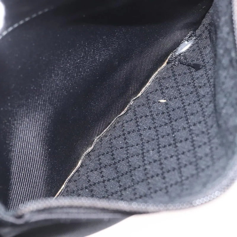 Gucci Vintage Bamboo Shoulder Nylon Black Bag