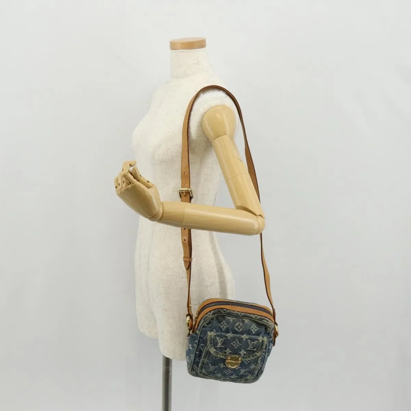 Louis Vuitton Camera Monogram Denim Blue Denim_jeans Bag