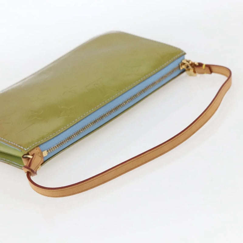 Louis Vuitton Lexington Pochette Monogram Vernis Blue Patent_leather Bag