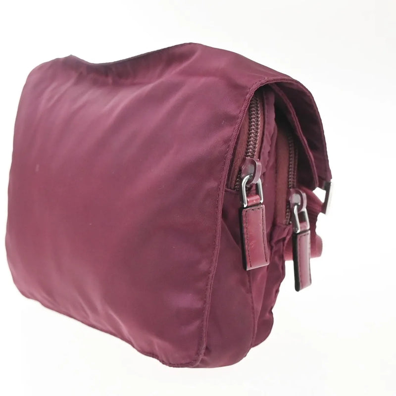 Prada Messenger Printed Tessuto Red Nylon Bag