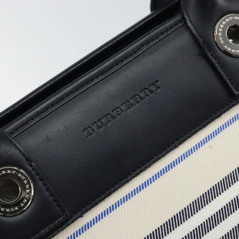 Burberry Blue Label Canvas White Bag