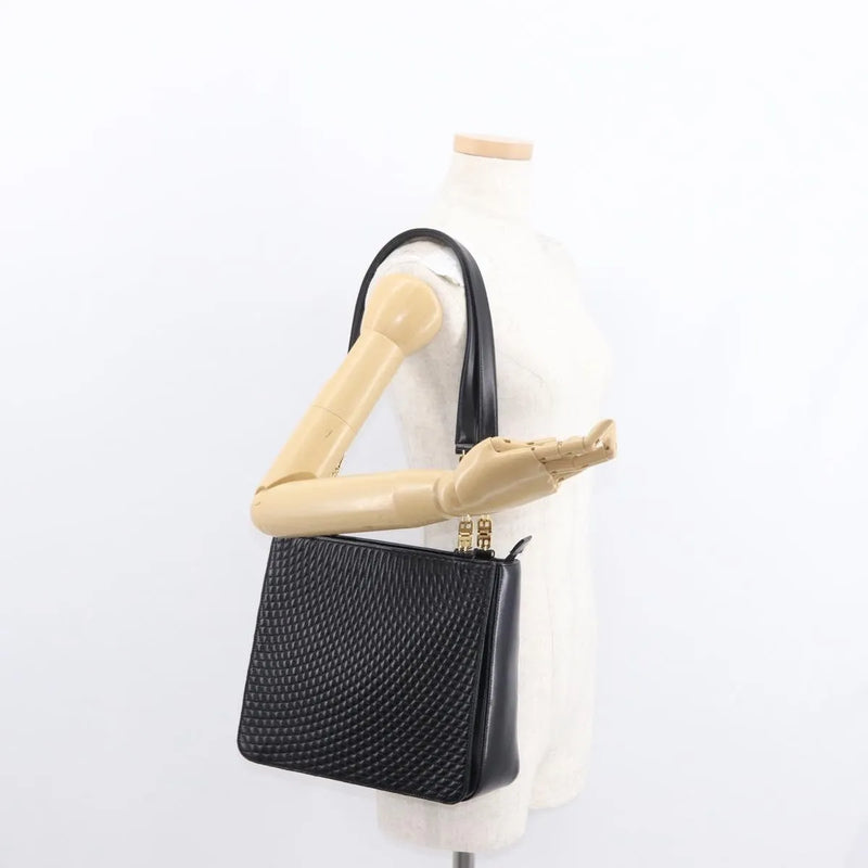 Bally Vintage Quilted Leather Black Bag