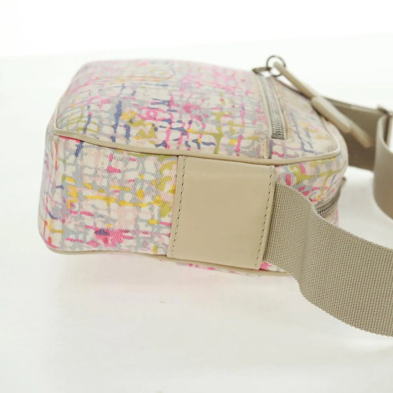 Chanel Vintage Clover Camera Printed Canvas Multicolour Bag
