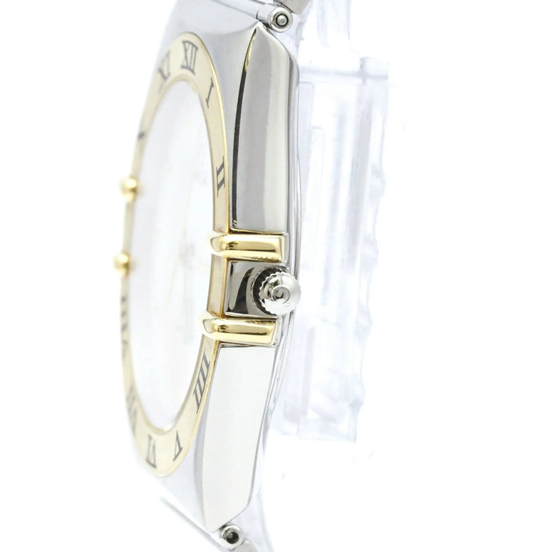 Omega Constellation Quartz Stainless Steel And Yellow Gold Watch
