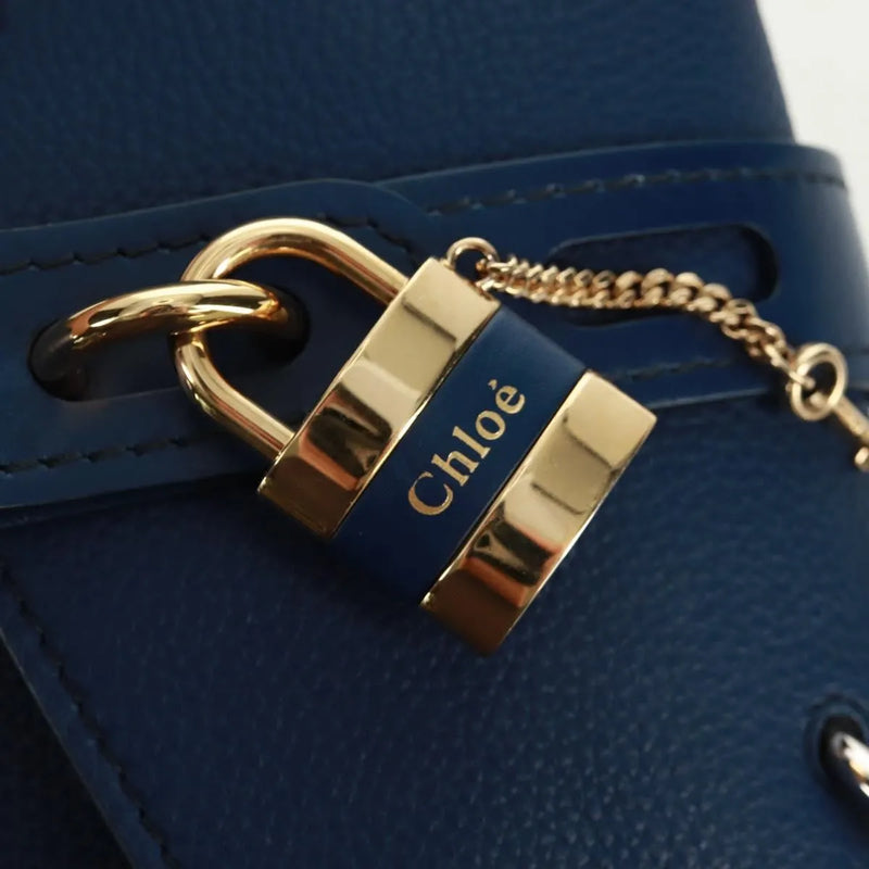 Chloe Aby Day Leather Blue Bag
