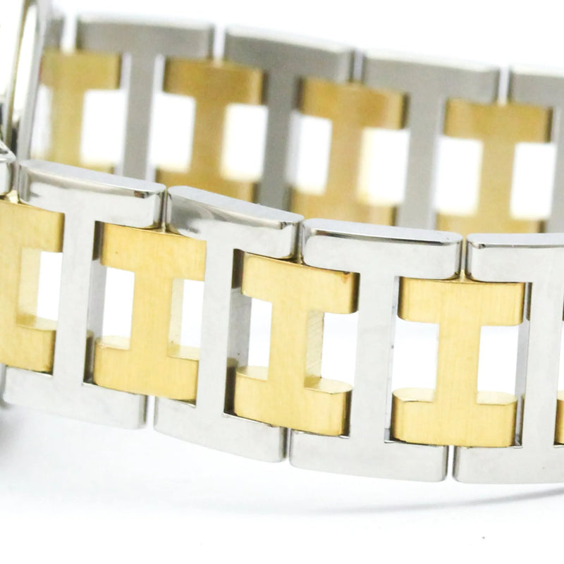 Hermes Clipper Quartz Stainless Steel With Plated Metal Watch