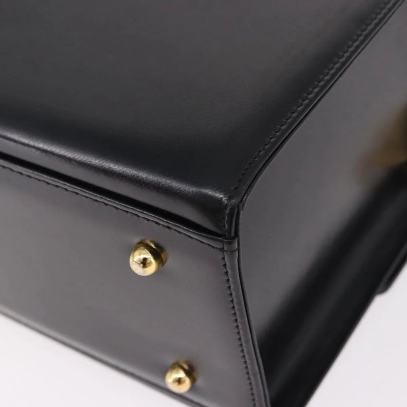 Versace Vintage Leather Black Bag