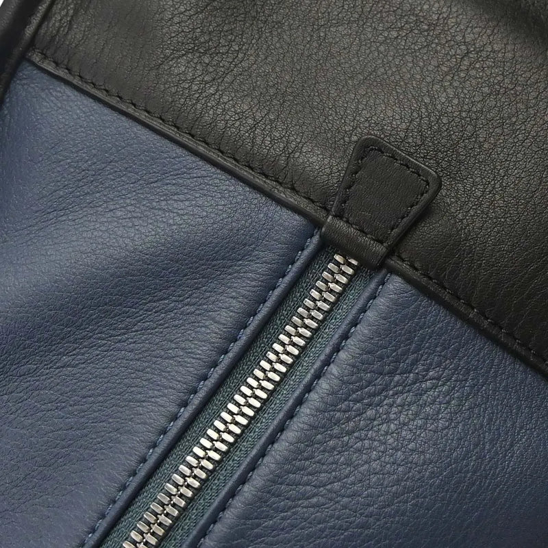 Loewe Amazona Nm Leather Navy Bag