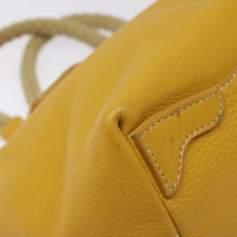 Prada Vintage Leather Yellow Bag