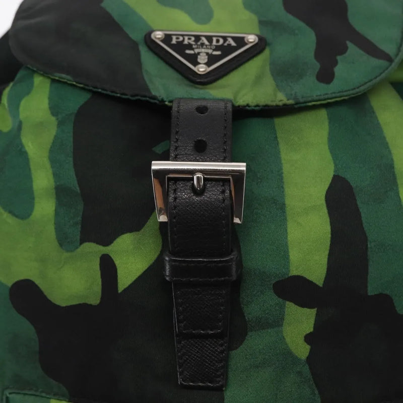 Prada Camouflage Tessuto Green Nylon Bag