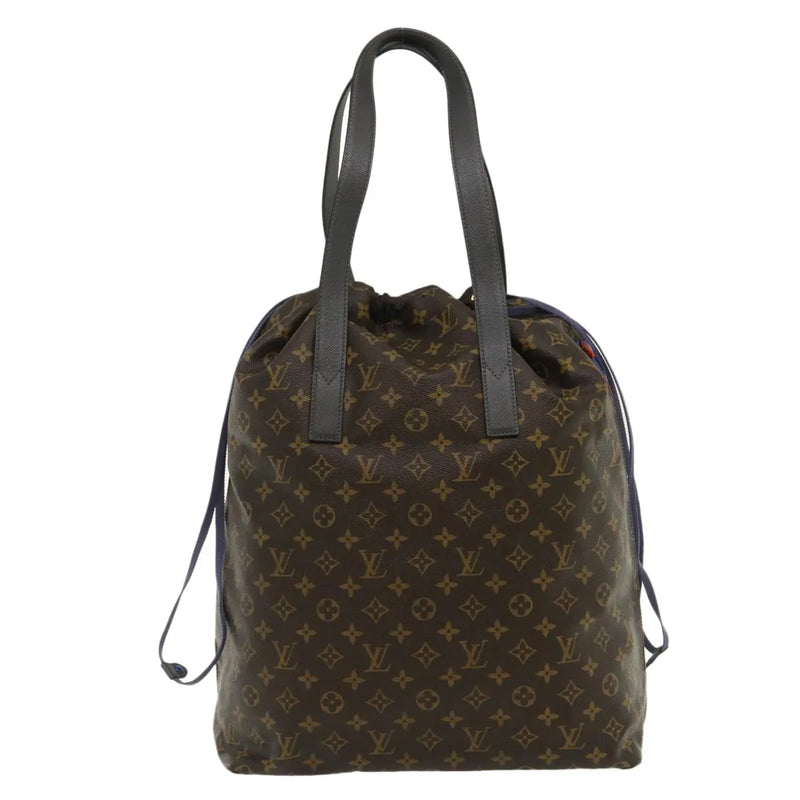 Louis Vuitton Cabas Light Drawstring Monogram Split Canvas Brown Bag
