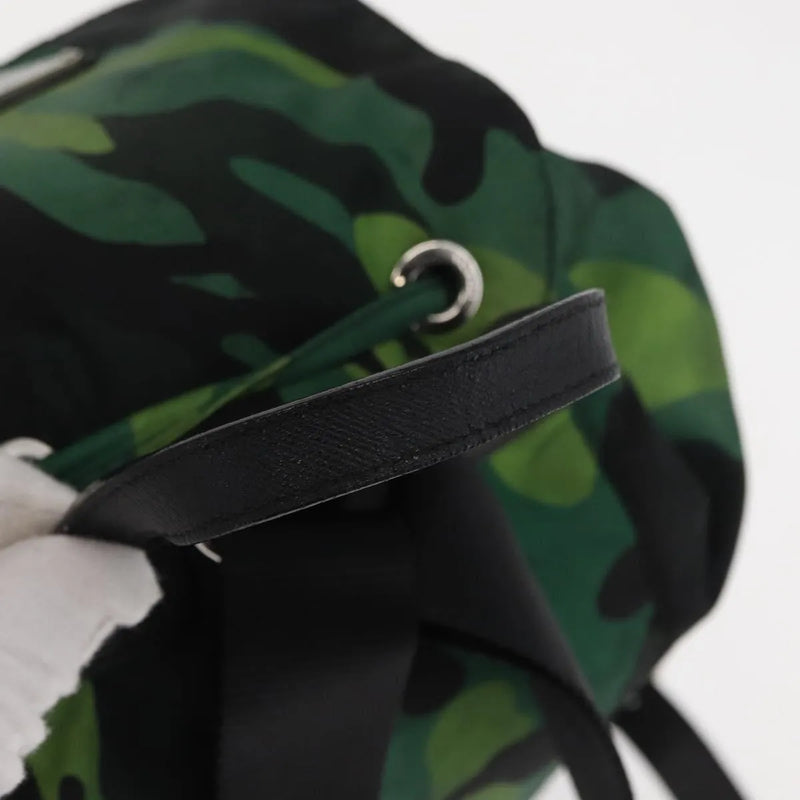 Prada Camouflage Tessuto Green Nylon Bag