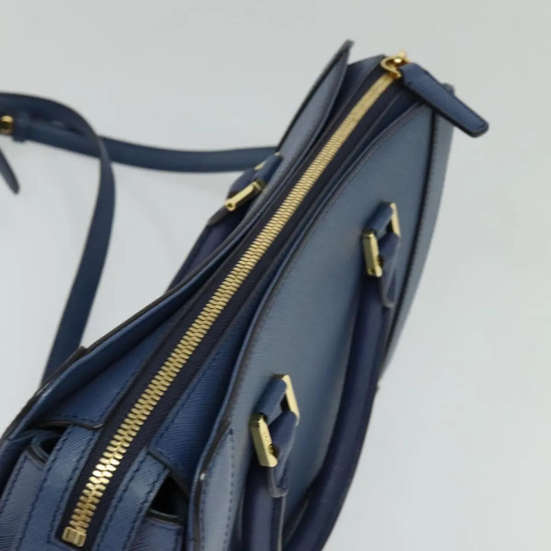 Mcm Vintage Leather Blue Bag