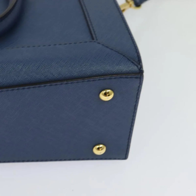 Mcm Vintage Leather Blue Bag