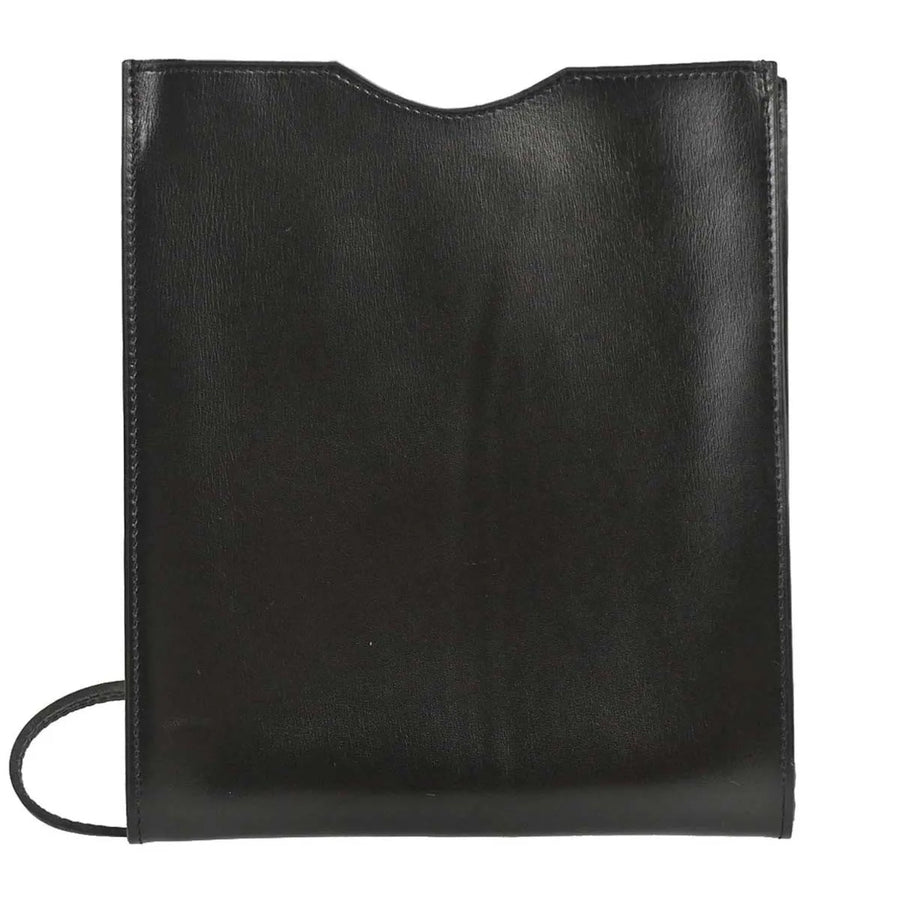 Hermes Onimaitou Pochette Box Calf Black Leather Bag