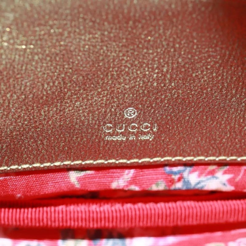 Gucci Trapuntata Camera Quilted Laminated Leather Red Bag