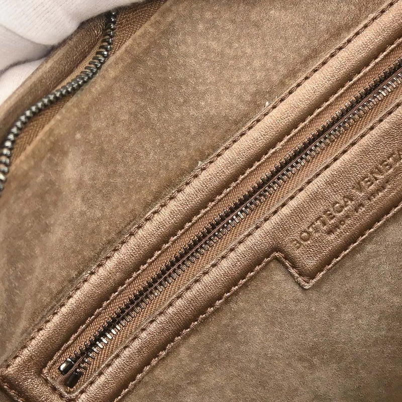 Bottega Veneta Intrecciato Leather Metallic Bag