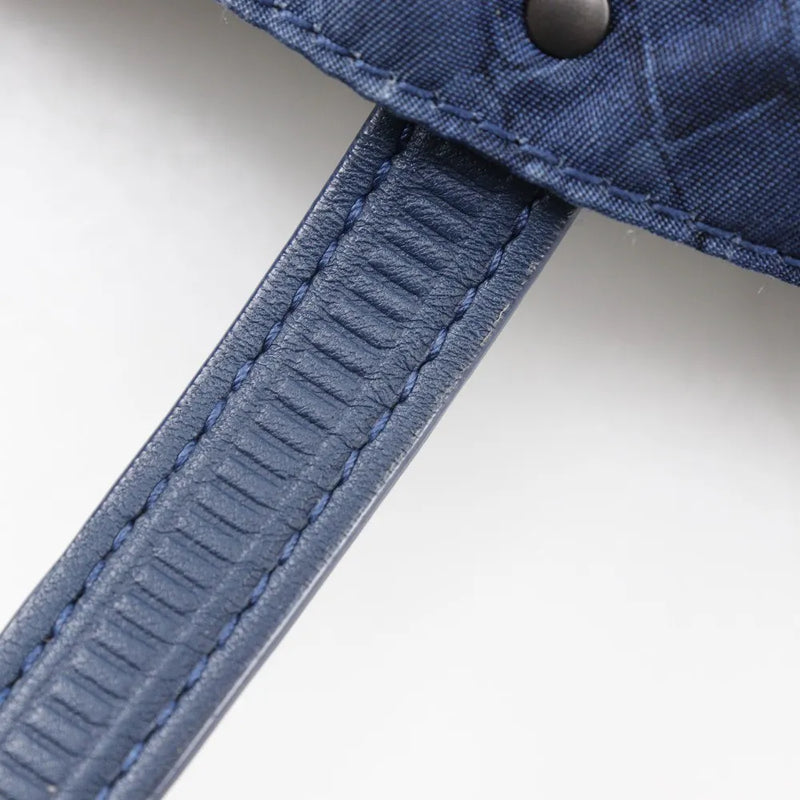 Bottega Veneta Intrecciolusion Tote Printed Nylon Navy Bag