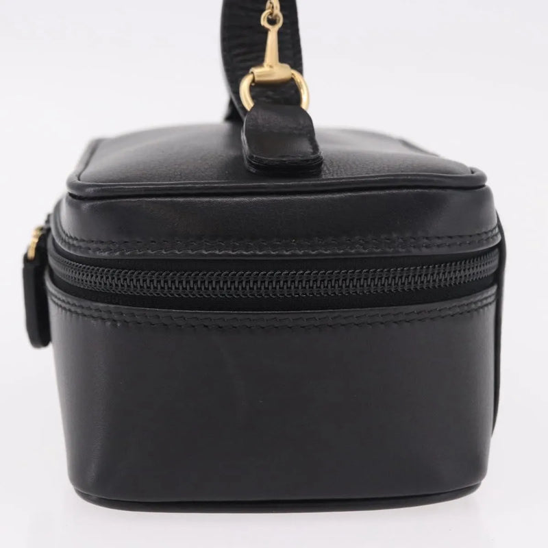 Gucci Horsebit Vanity Leather Black Accessory
