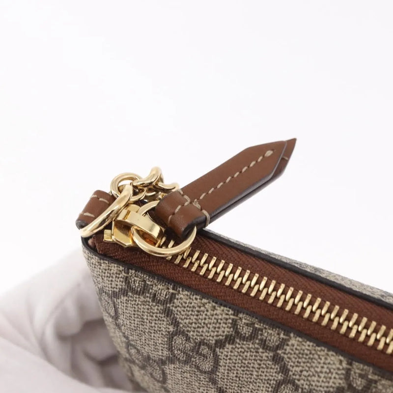 Gucci Pochette Gg Canvas Beige Pvc Bag