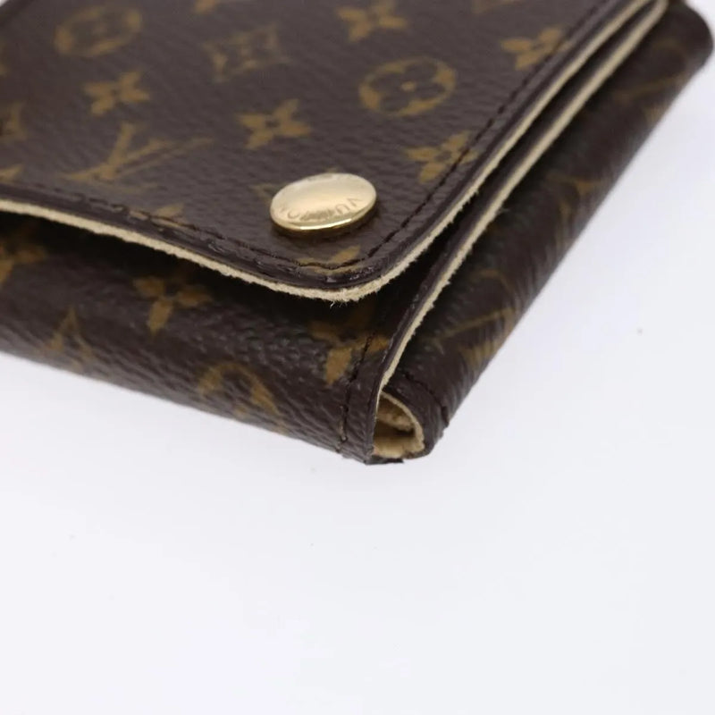Louis Vuitton Case Jewelry Box Canvas Brown Accessory