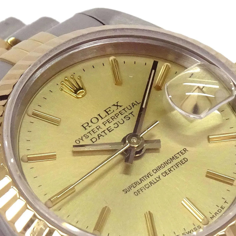 Rolex Oyster Perpetual Datejust Automatic Stainless Steel And Yellow Gold Watch
