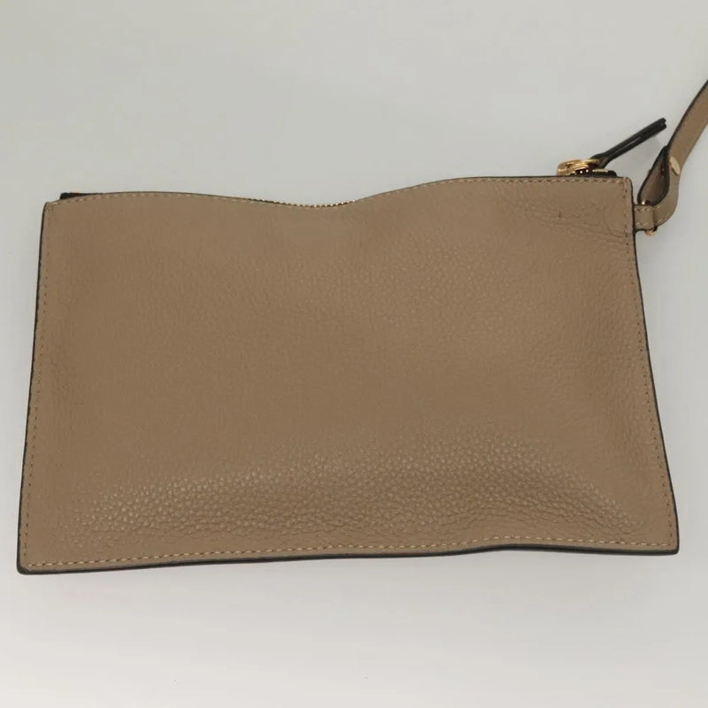 Versace La Medusa Tote Embossed Canvas Beige Leather Bag