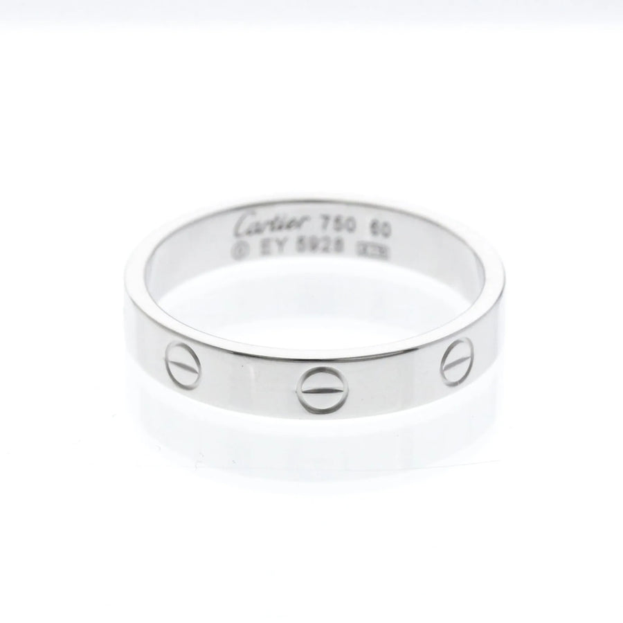 Cartier Love Wedding Band 18k White Gold Silver White_gold Jewelry