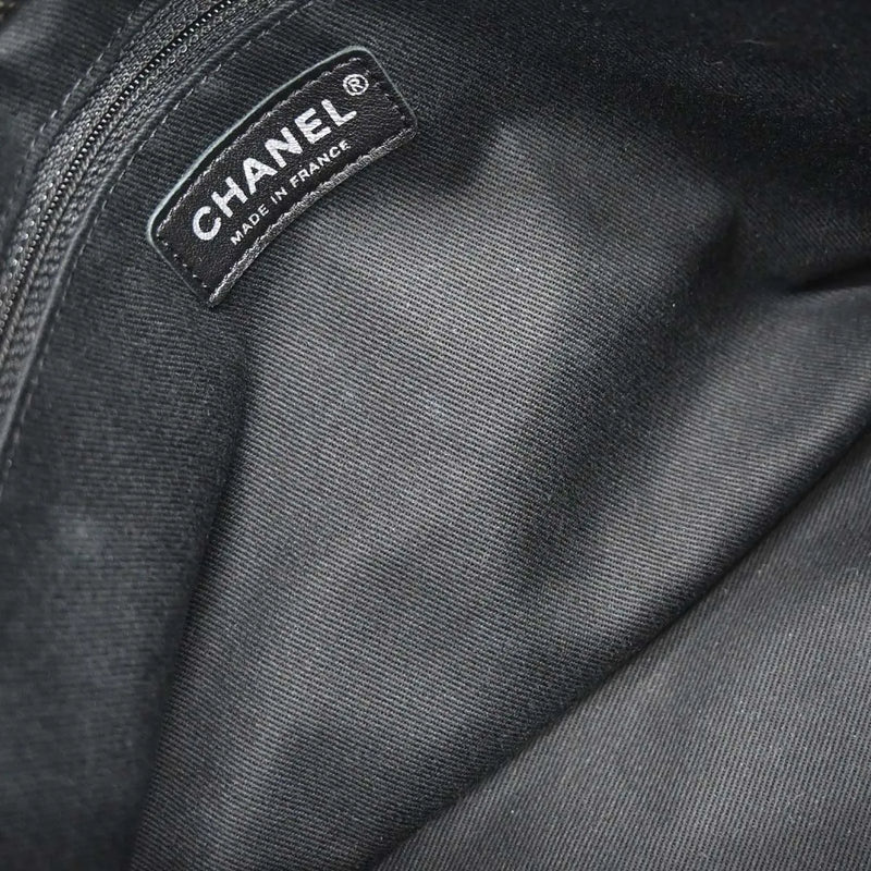 Chanel Timeless Cc Shopping Tote Quilted Caviar Metallic Leather Bag