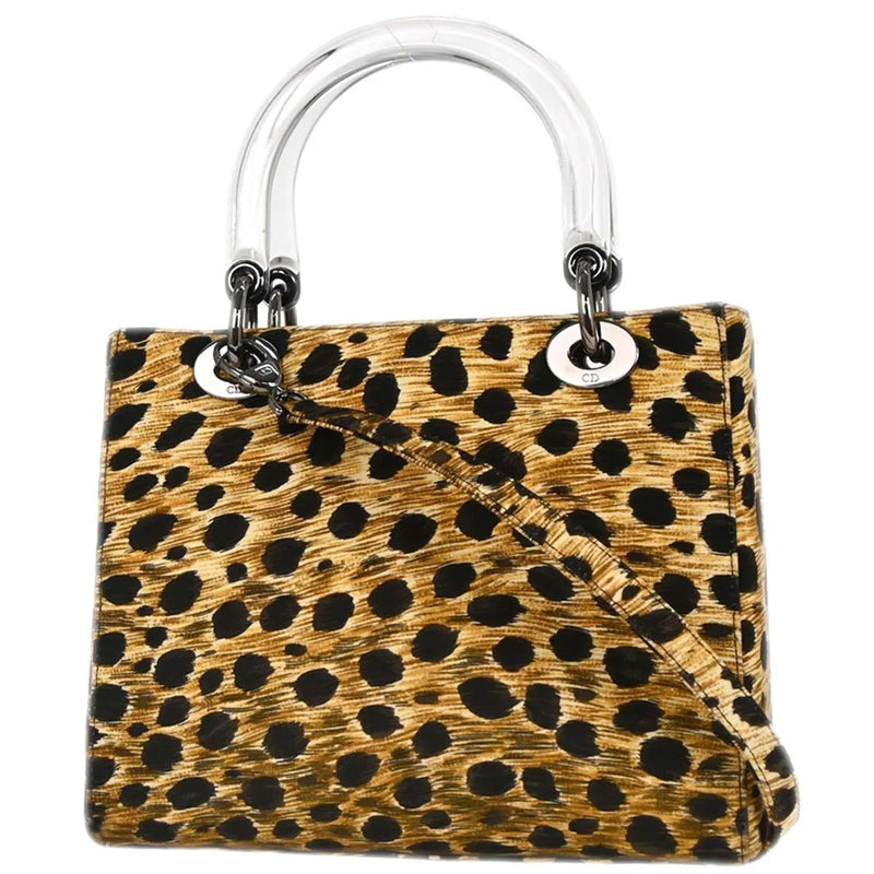 Christian Dior Vintage Lady Printed Canvas Multicolour Bag