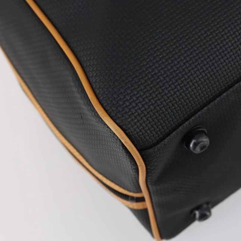 Saint Laurent Vintage Boston Pvc Leather Black Bag