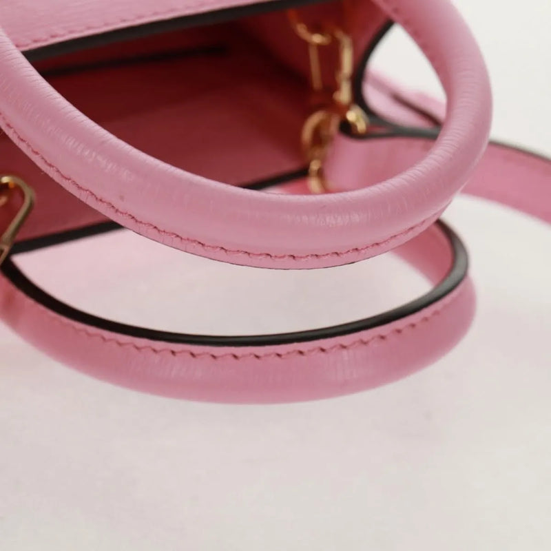 Gucci Vertical Tote Printed Leather Pink Bag