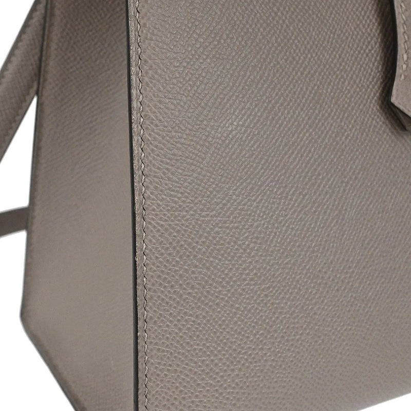 Hermes Kelly Grey Epsom With Gold Hardware Gray Leather Bag