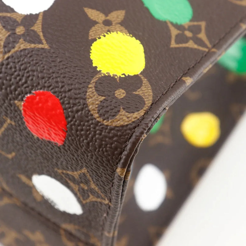 Louis Vuitton Onthego Tote Yayoi Kusama Painted Dots Monogram Canvas Multicolour Bag