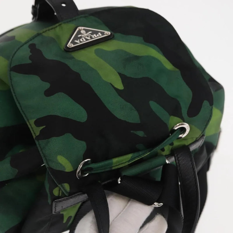 Prada Camouflage Tessuto Green Nylon Bag