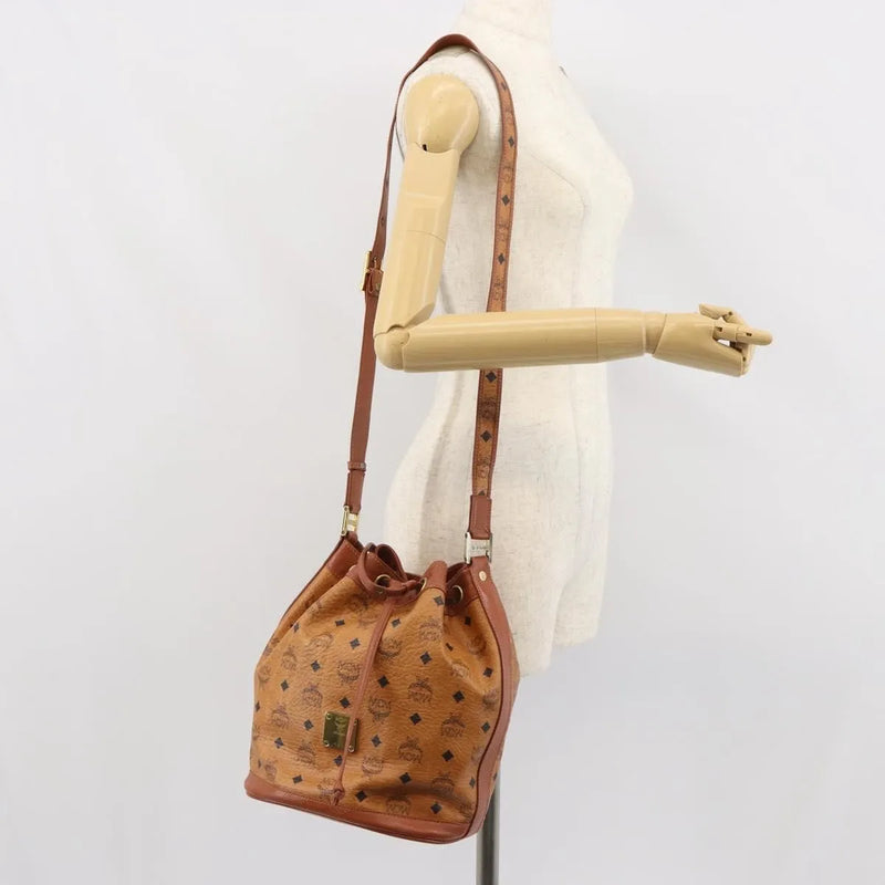 Mcm Visetos Pvc Brown Bag