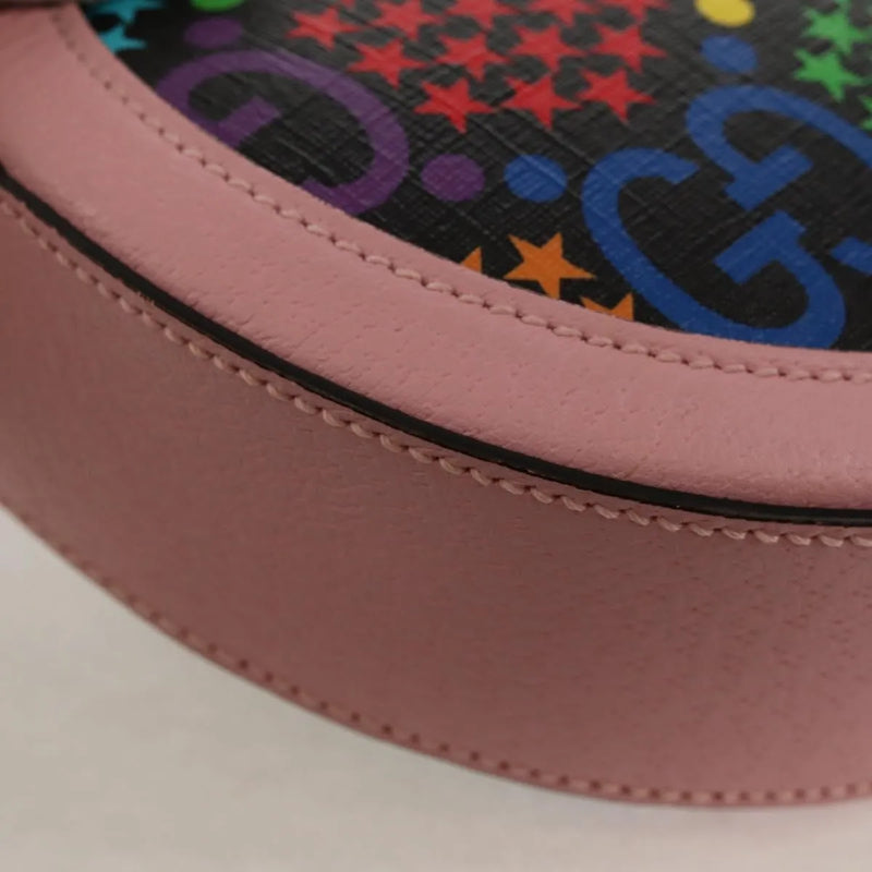 Gucci Round Psychedelic Print Gg Coated Canvas Multicolour Bag